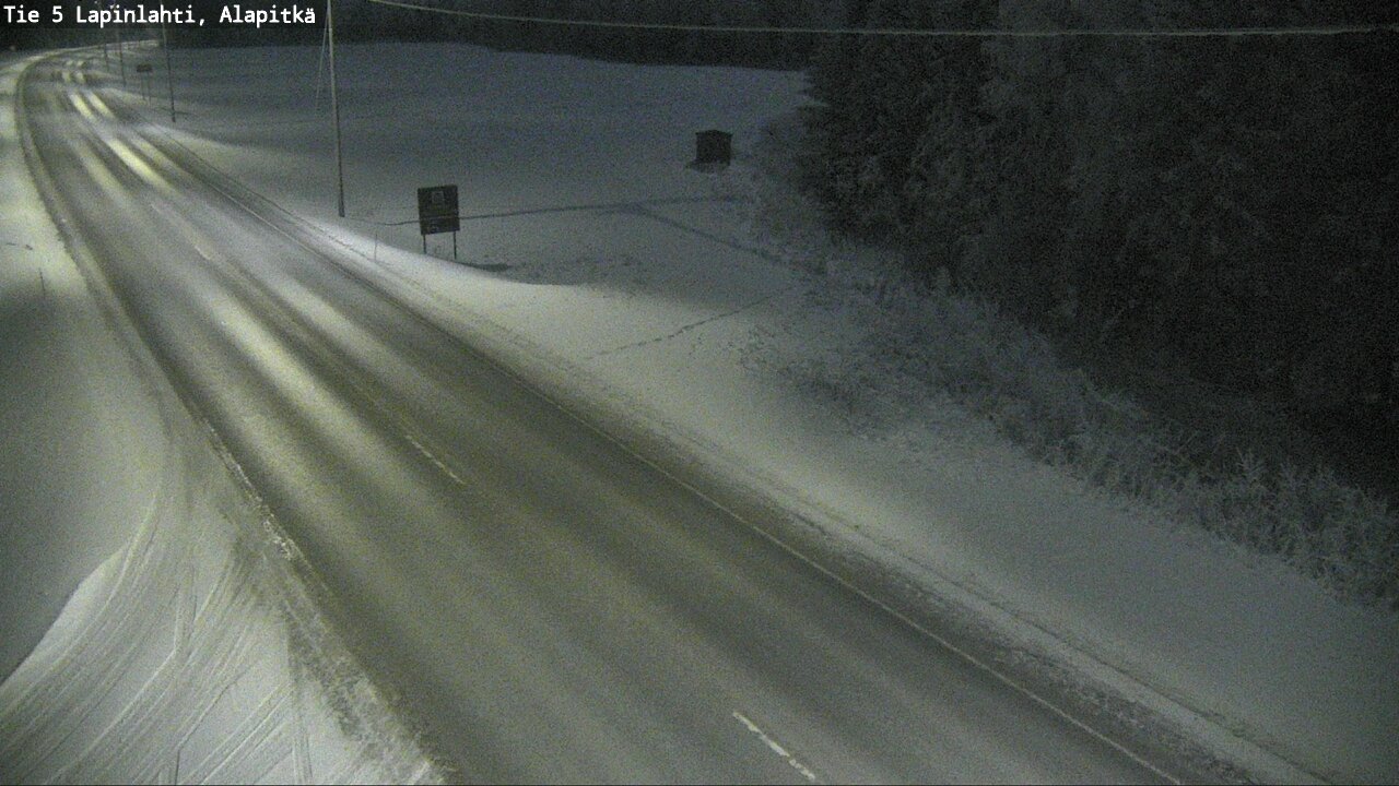 Weather Camera Image Road 5 Lapinlahti, Alapitkä, Lapinlahti, Pohjois-Savo