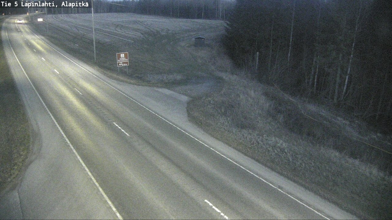 Weather Camera Image Väg 5 Lapinlax, Alapitkä, Lapinlahti, Pohjois-Savo