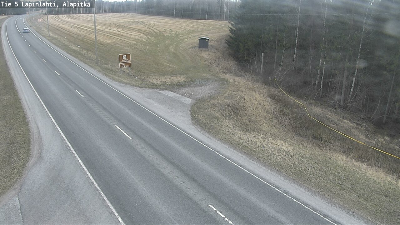 Weather Camera Image Väg 5 Lapinlax, Alapitkä, Lapinlahti, Pohjois-Savo