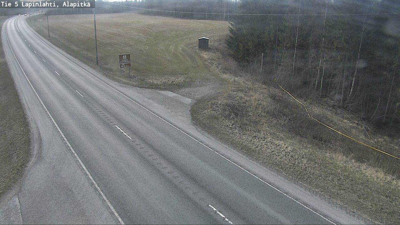 Weather Camera Image Road 5 Lapinlahti, Alapitkä, Lapinlahti, Pohjois-Savo