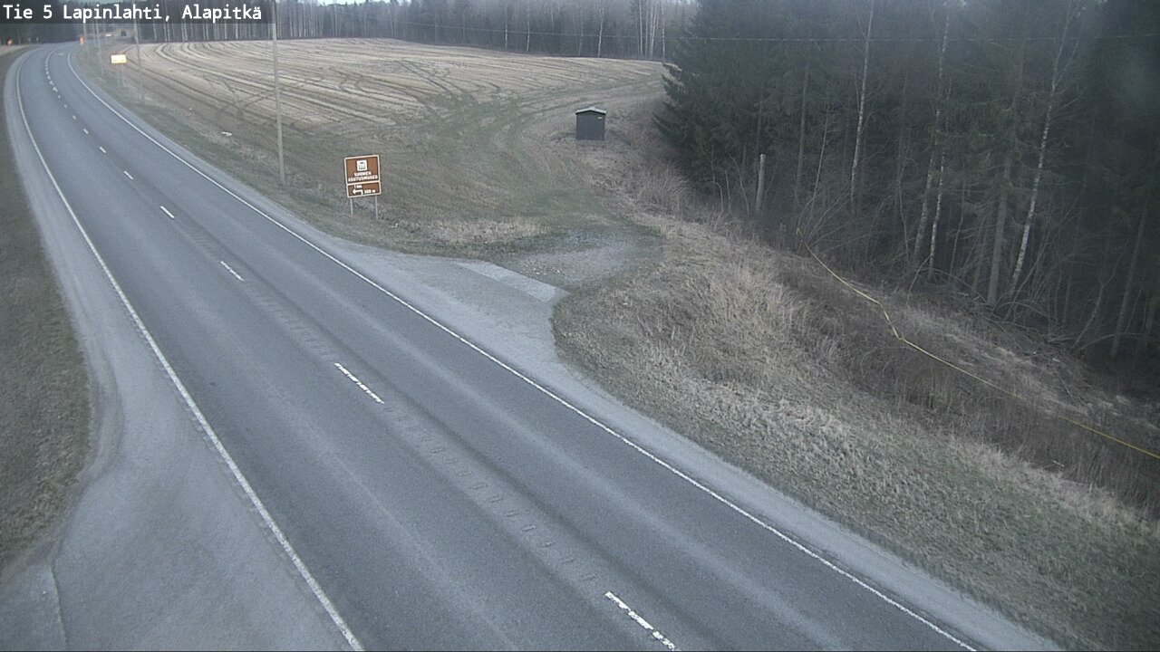 Weather Camera Image Väg 5 Lapinlax, Alapitkä, Lapinlahti, Pohjois-Savo