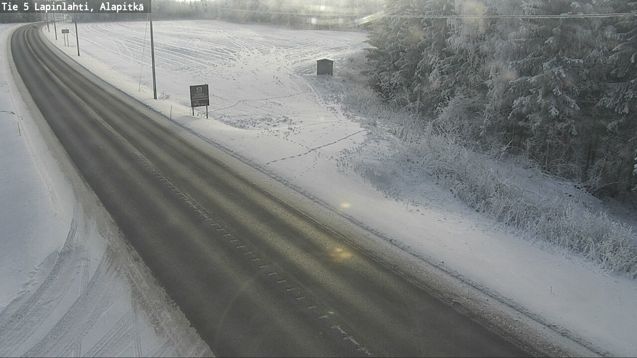 Weather Camera Image Road 5 Lapinlahti, Alapitkä, Lapinlahti, Pohjois-Savo