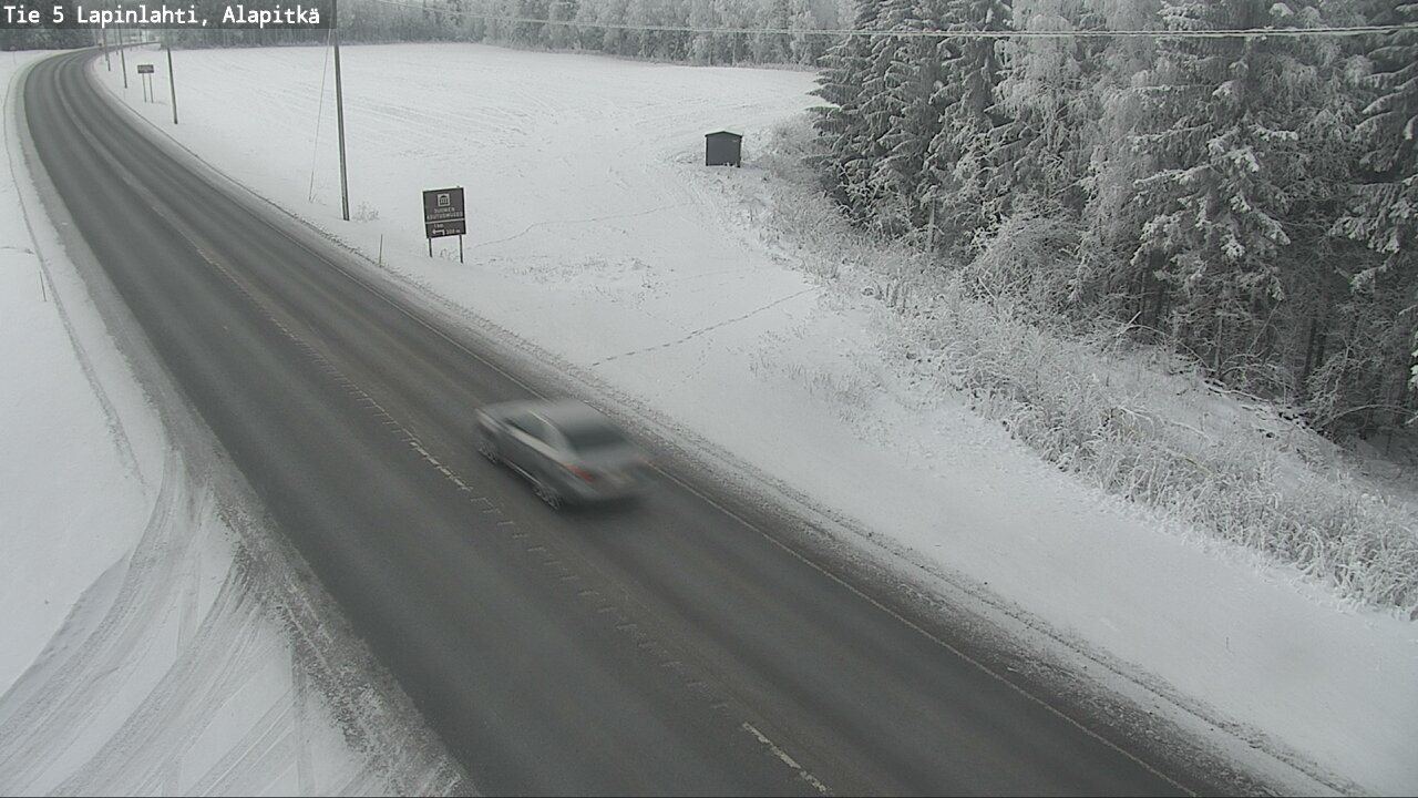 Weather Camera Image Road 5 Lapinlahti, Alapitkä, Lapinlahti, Pohjois-Savo