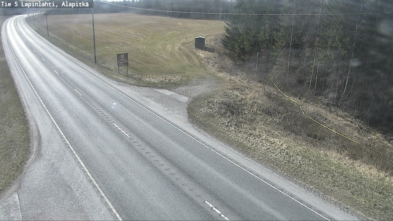 Weather Camera Image Road 5 Lapinlahti, Alapitkä, Lapinlahti, Pohjois-Savo