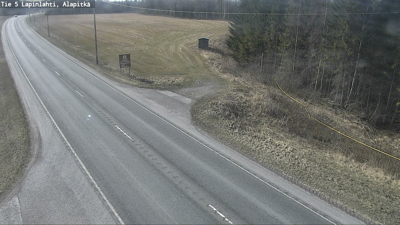 Weather Camera Image Väg 5 Lapinlax, Alapitkä, Lapinlahti, Pohjois-Savo