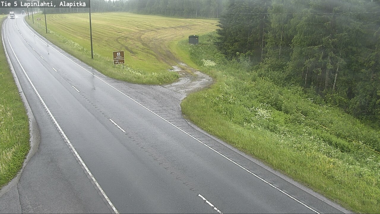 Weather Camera Image Väg 5 Lapinlax, Alapitkä, Lapinlahti, Pohjois-Savo