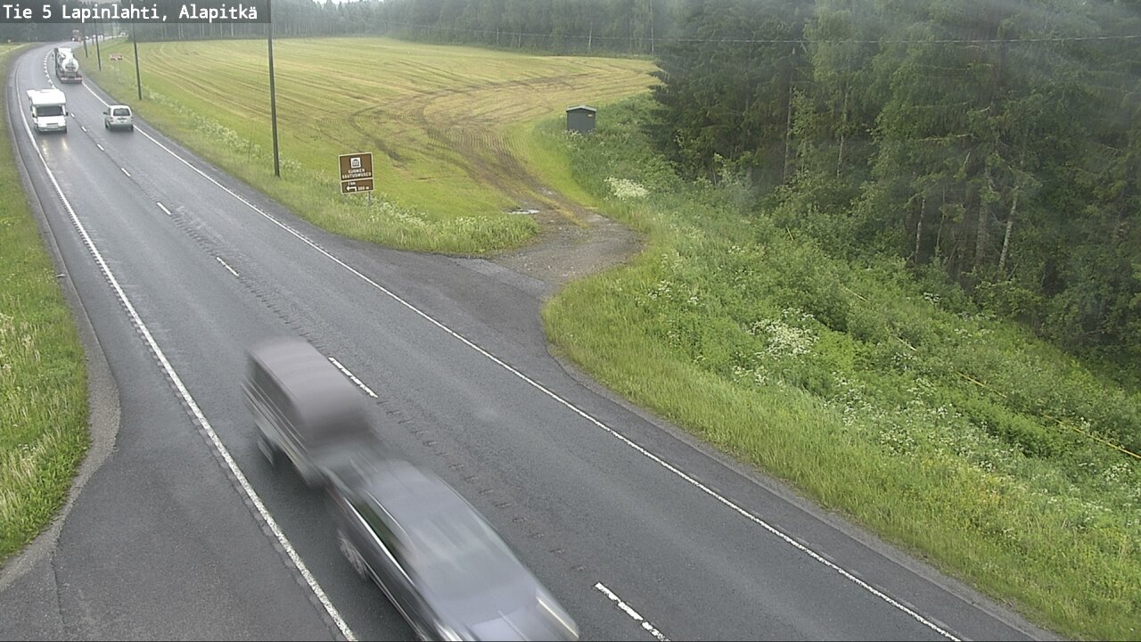Weather Camera Image Väg 5 Lapinlax, Alapitkä, Lapinlahti, Pohjois-Savo