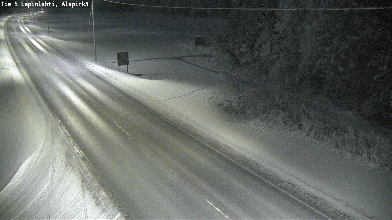 Weather Camera Image Road 5 Lapinlahti, Alapitkä, Lapinlahti, Pohjois-Savo