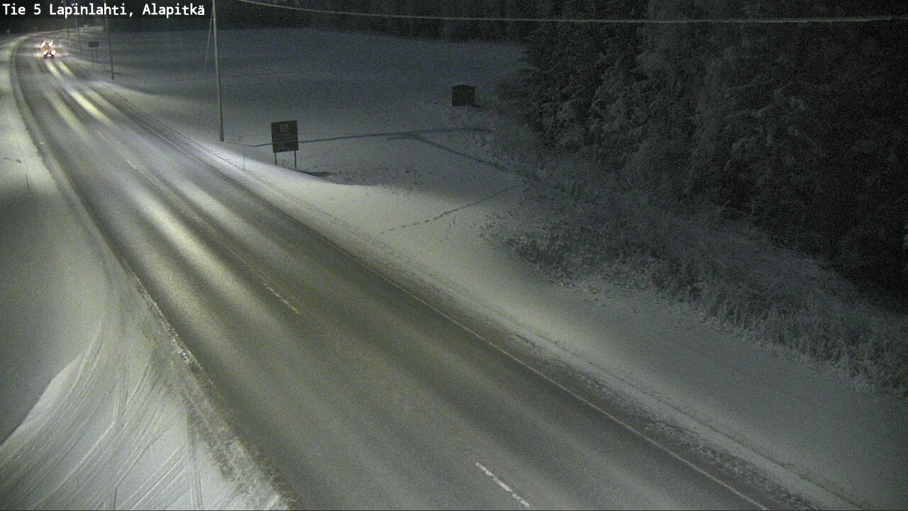 Weather Camera Image Road 5 Lapinlahti, Alapitkä, Lapinlahti, Pohjois-Savo