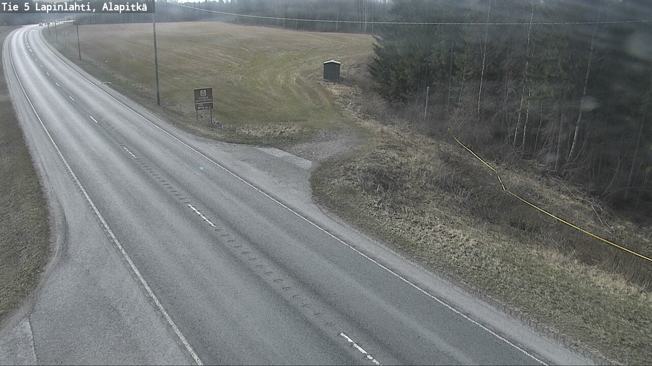 Weather Camera Image Road 5 Lapinlahti, Alapitkä, Lapinlahti, Pohjois-Savo