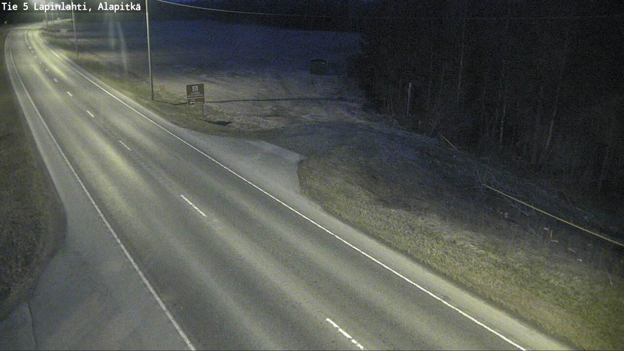 Weather Camera Image Road 5 Lapinlahti, Alapitkä, Lapinlahti, Pohjois-Savo
