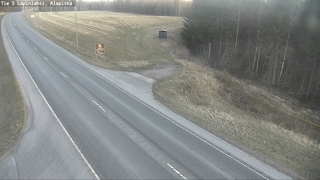 Weather Camera Image Väg 5 Lapinlax, Alapitkä, Lapinlahti, Pohjois-Savo