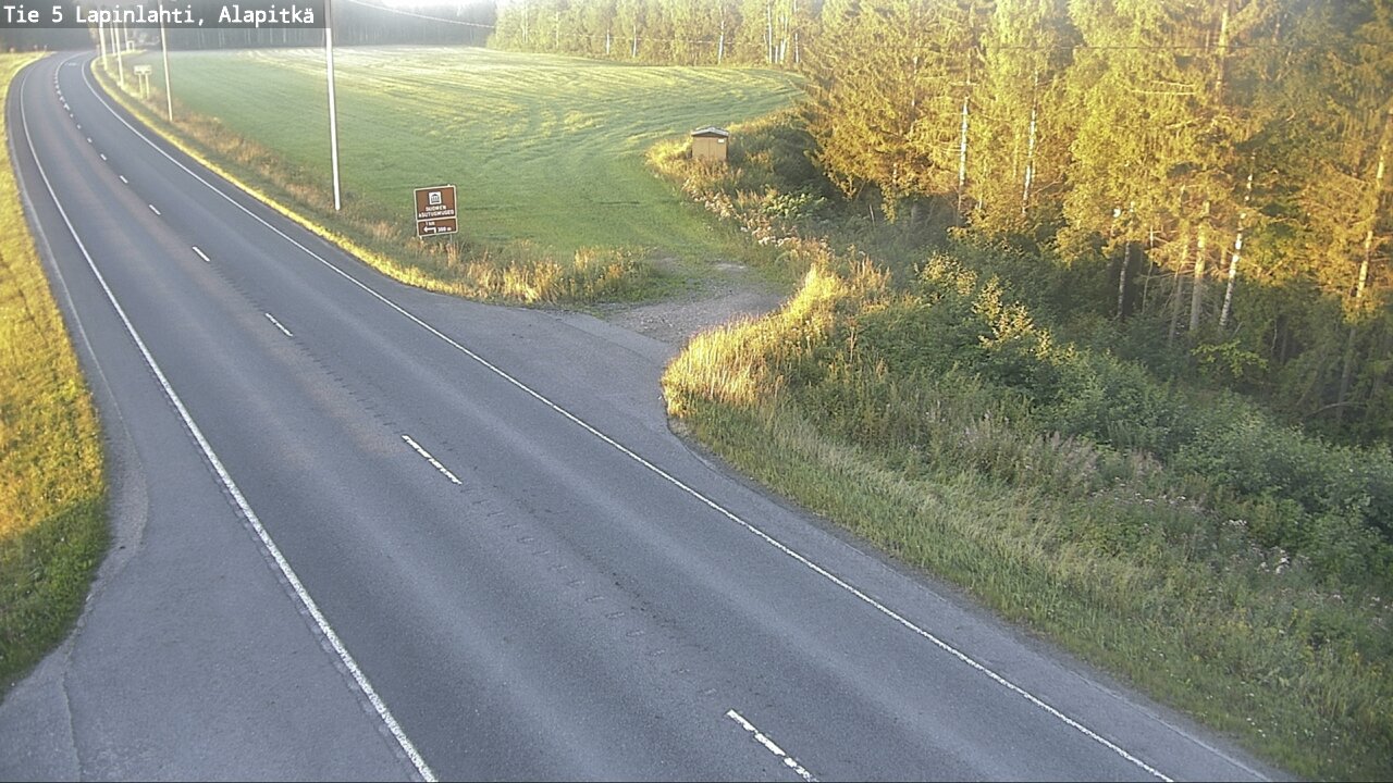 Weather Camera Image Road 5 Lapinlahti, Alapitkä, Lapinlahti, Pohjois-Savo