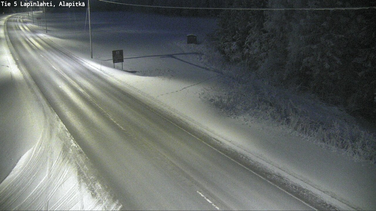 Weather Camera Image Road 5 Lapinlahti, Alapitkä, Lapinlahti, Pohjois-Savo