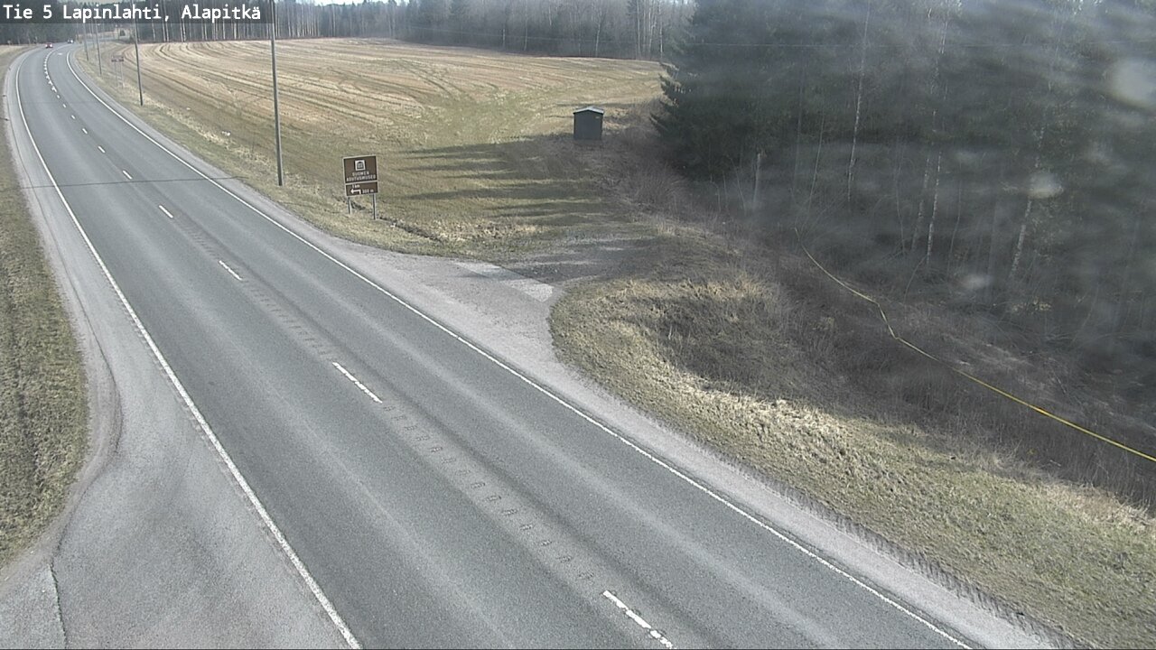 Weather Camera Image Väg 5 Lapinlax, Alapitkä, Lapinlahti, Pohjois-Savo