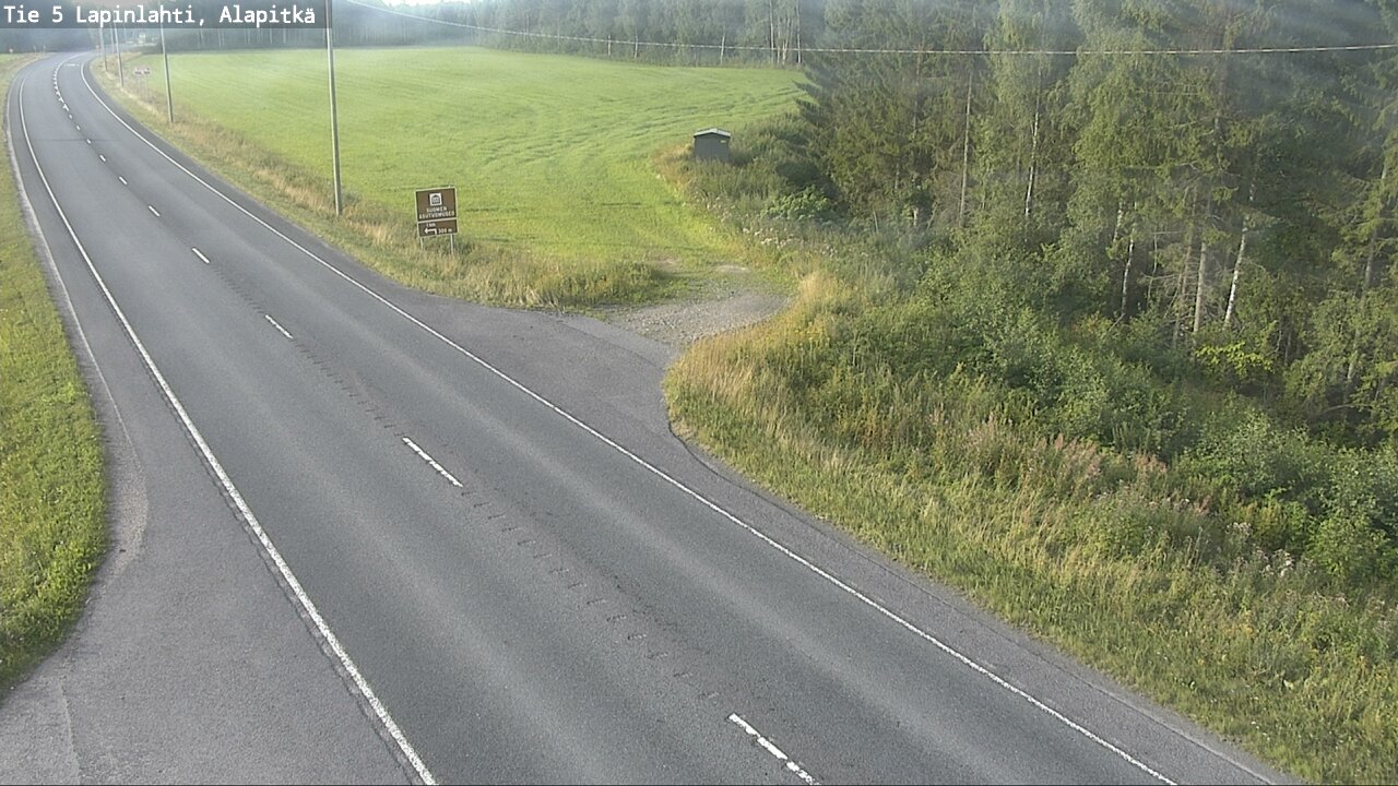 Weather Camera Image Väg 5 Lapinlax, Alapitkä, Lapinlahti, Pohjois-Savo