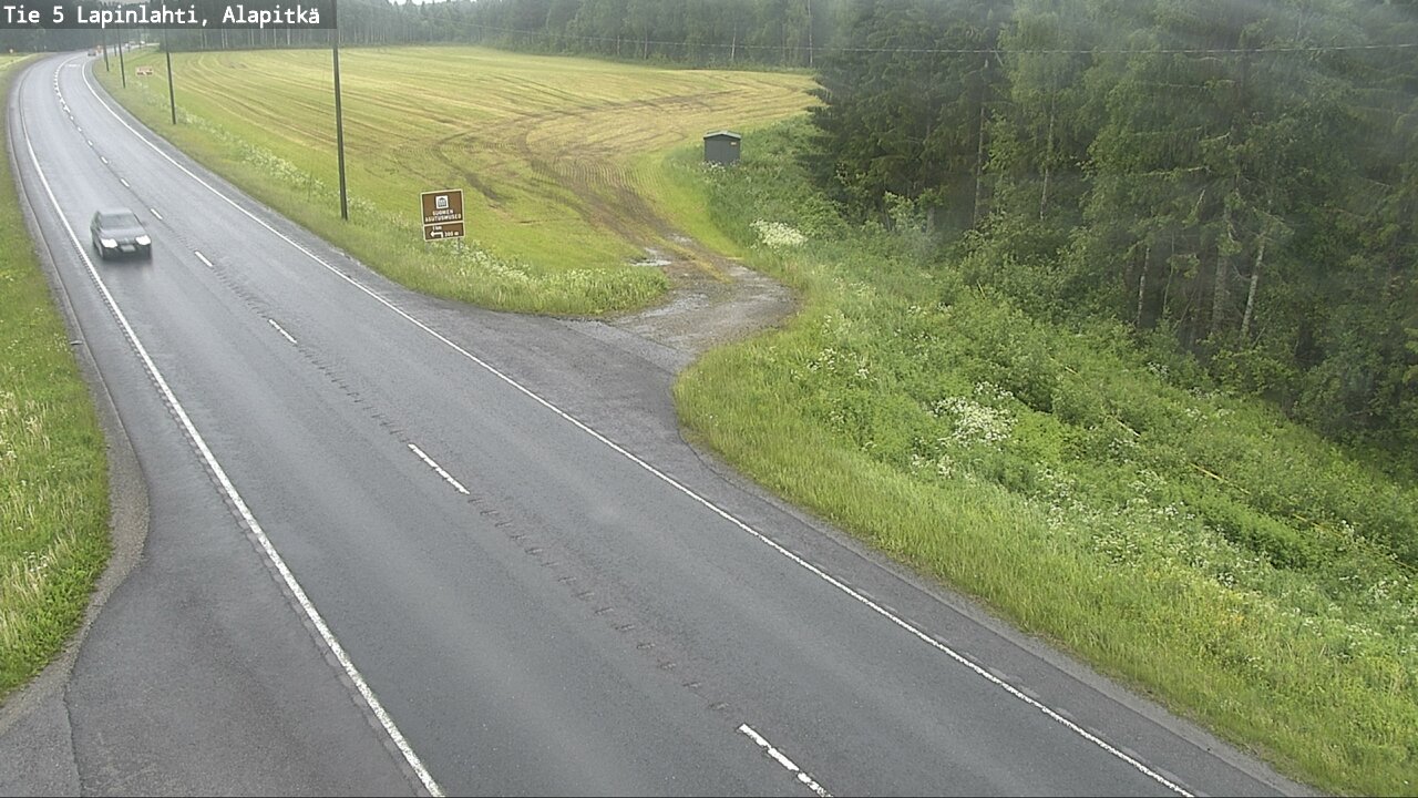 Weather Camera Image Väg 5 Lapinlax, Alapitkä, Lapinlahti, Pohjois-Savo