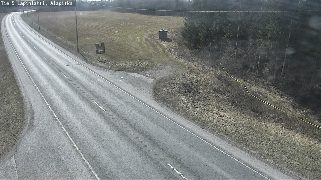 Weather Camera Image Väg 5 Lapinlax, Alapitkä, Lapinlahti, Pohjois-Savo