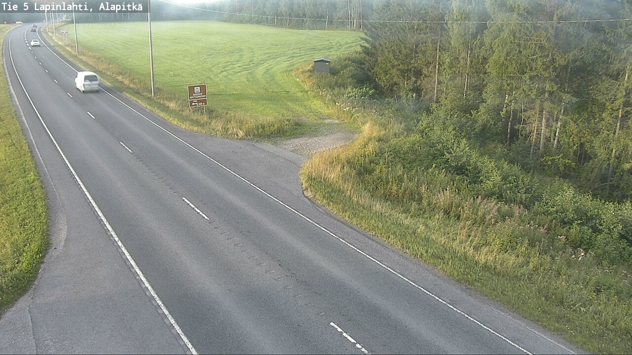 Weather Camera Image Road 5 Lapinlahti, Alapitkä, Lapinlahti, Pohjois-Savo