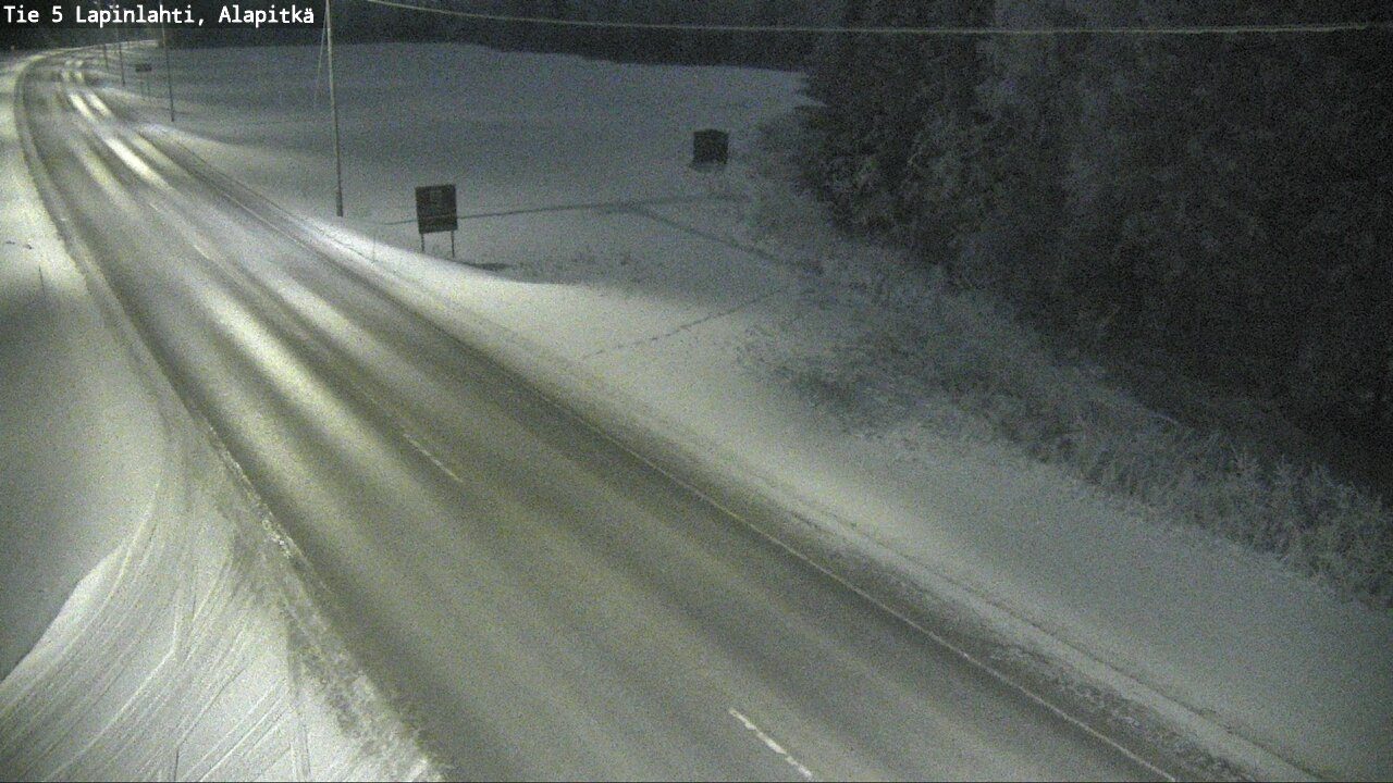 Weather Camera Image Road 5 Lapinlahti, Alapitkä, Lapinlahti, Pohjois-Savo