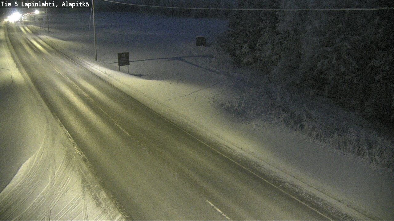 Weather Camera Image Road 5 Lapinlahti, Alapitkä, Lapinlahti, Pohjois-Savo