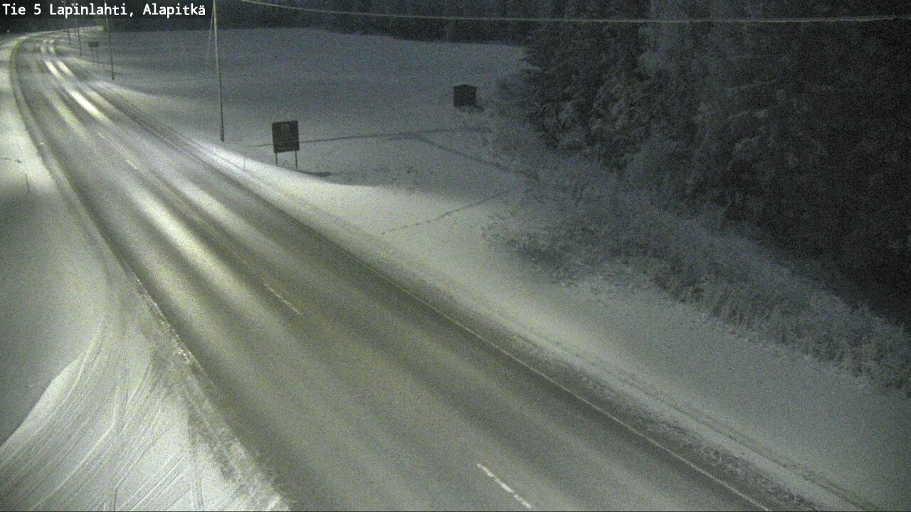 Weather Camera Image Road 5 Lapinlahti, Alapitkä, Lapinlahti, Pohjois-Savo