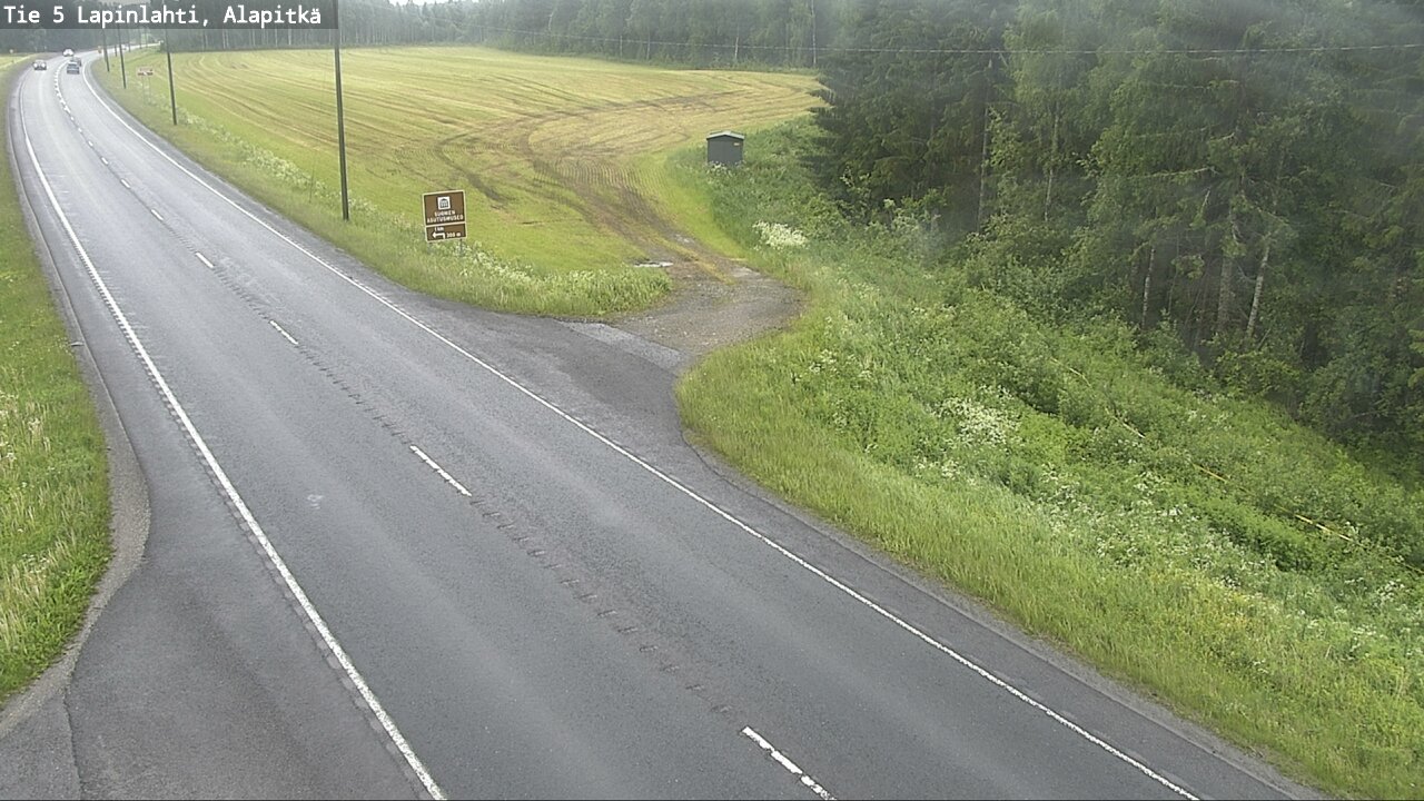 Weather Camera Image Väg 5 Lapinlax, Alapitkä, Lapinlahti, Pohjois-Savo