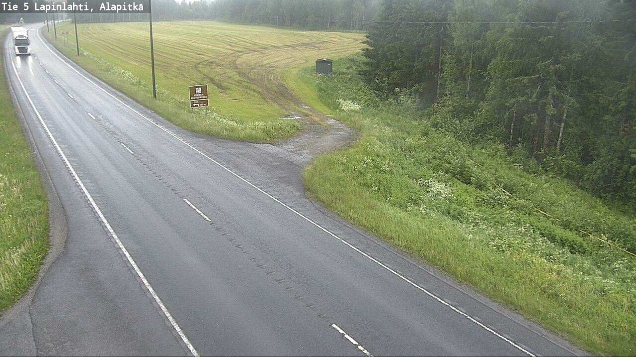 Weather Camera Image Väg 5 Lapinlax, Alapitkä, Lapinlahti, Pohjois-Savo