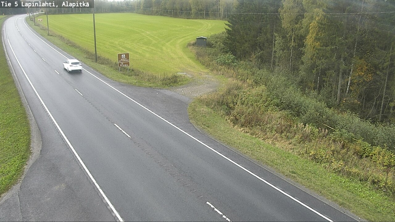Weather Camera Image Road 5 Lapinlahti, Alapitkä, Lapinlahti, Pohjois-Savo