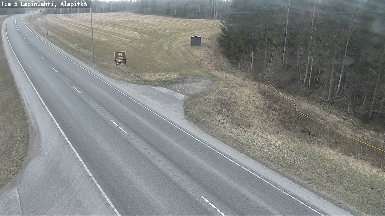 Weather Camera Image Road 5 Lapinlahti, Alapitkä, Lapinlahti, Pohjois-Savo