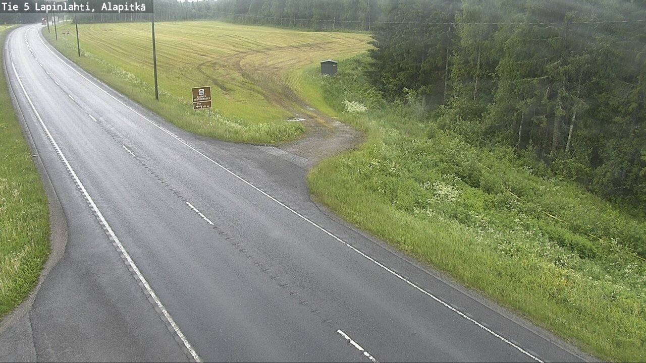Weather Camera Image Väg 5 Lapinlax, Alapitkä, Lapinlahti, Pohjois-Savo