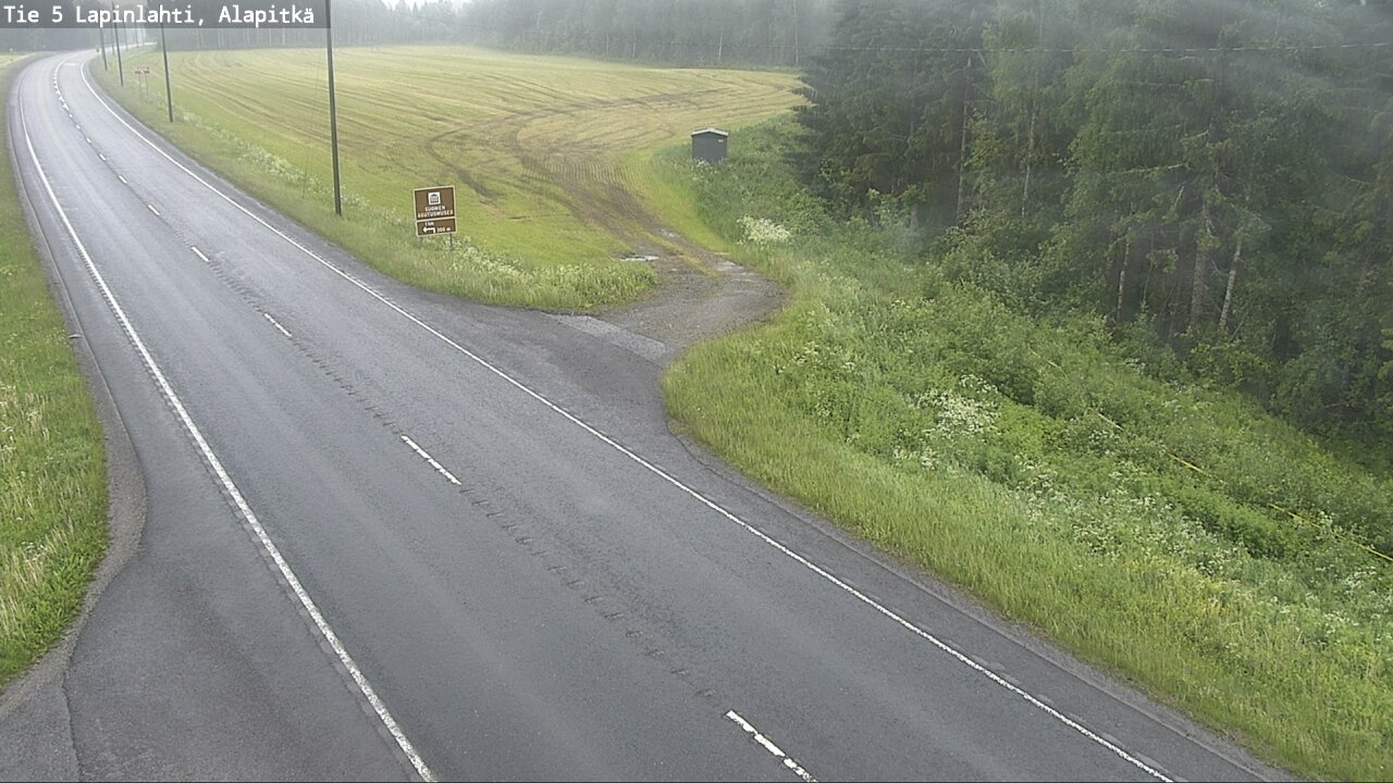 Weather Camera Image Väg 5 Lapinlax, Alapitkä, Lapinlahti, Pohjois-Savo
