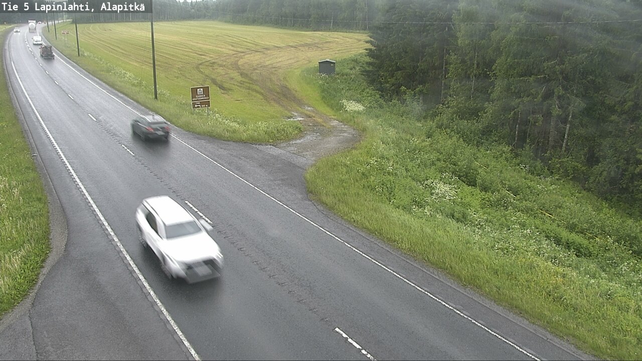 Weather Camera Image Väg 5 Lapinlax, Alapitkä, Lapinlahti, Pohjois-Savo