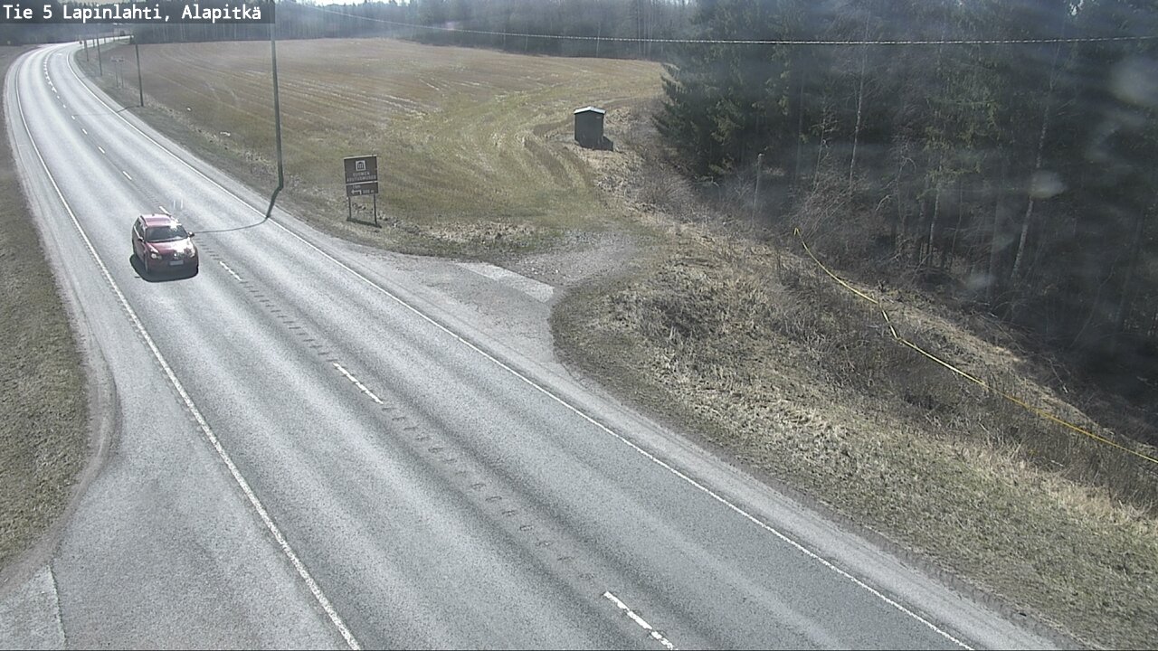 Weather Camera Image Väg 5 Lapinlax, Alapitkä, Lapinlahti, Pohjois-Savo