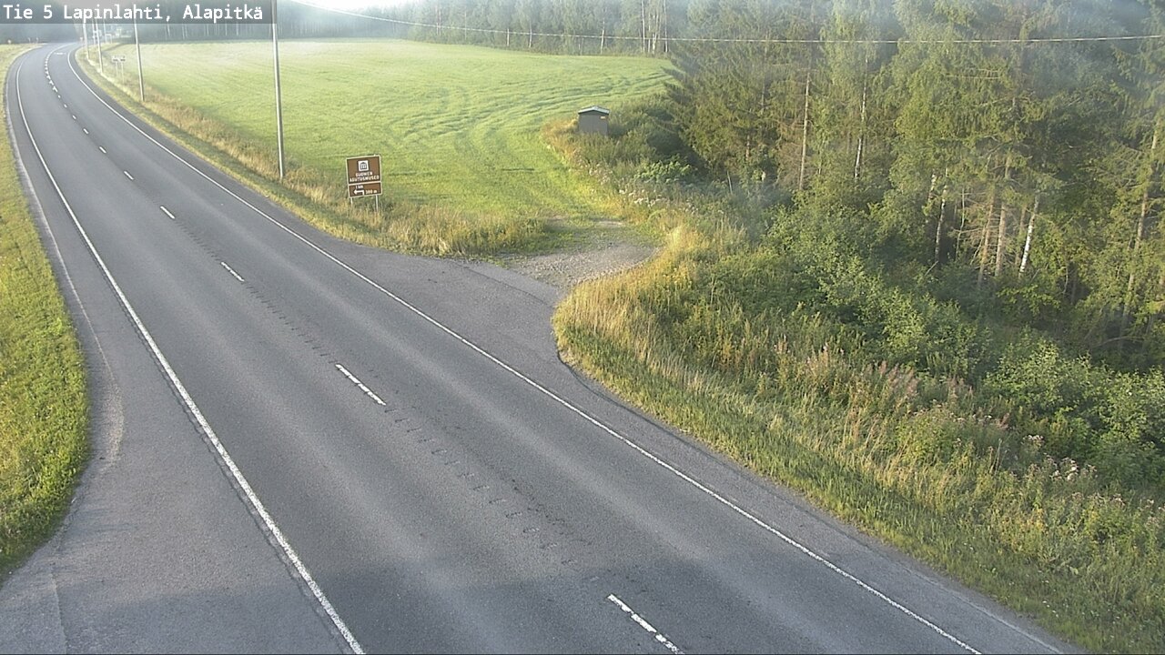 Weather Camera Image Väg 5 Lapinlax, Alapitkä, Lapinlahti, Pohjois-Savo