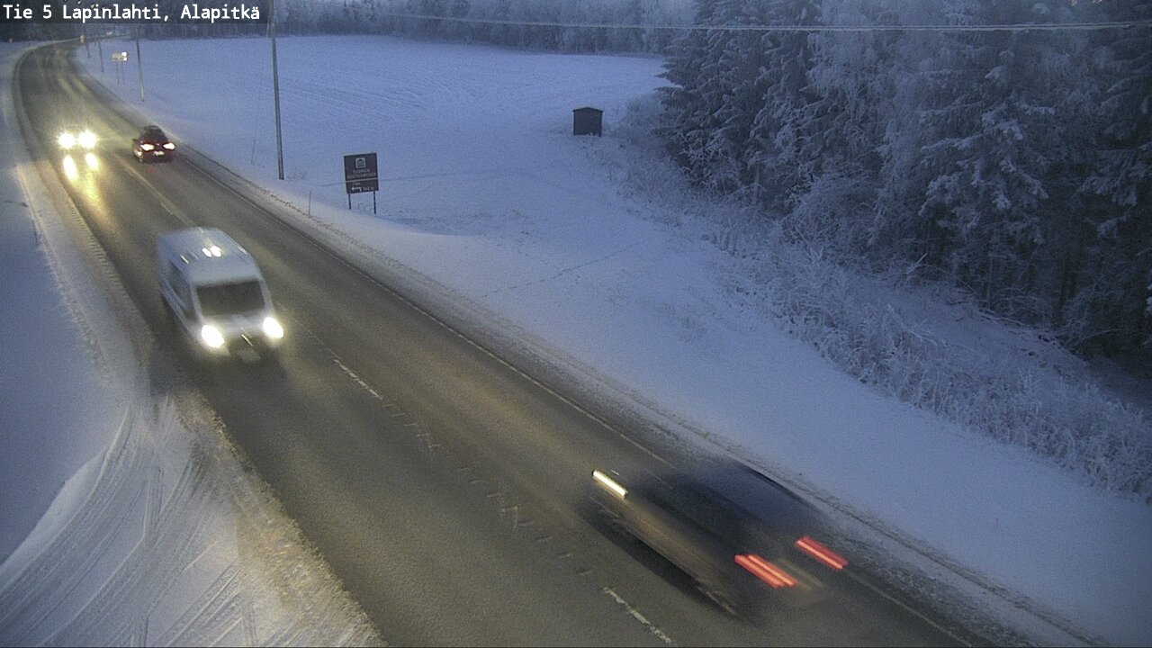 Weather Camera Image Road 5 Lapinlahti, Alapitkä, Lapinlahti, Pohjois-Savo