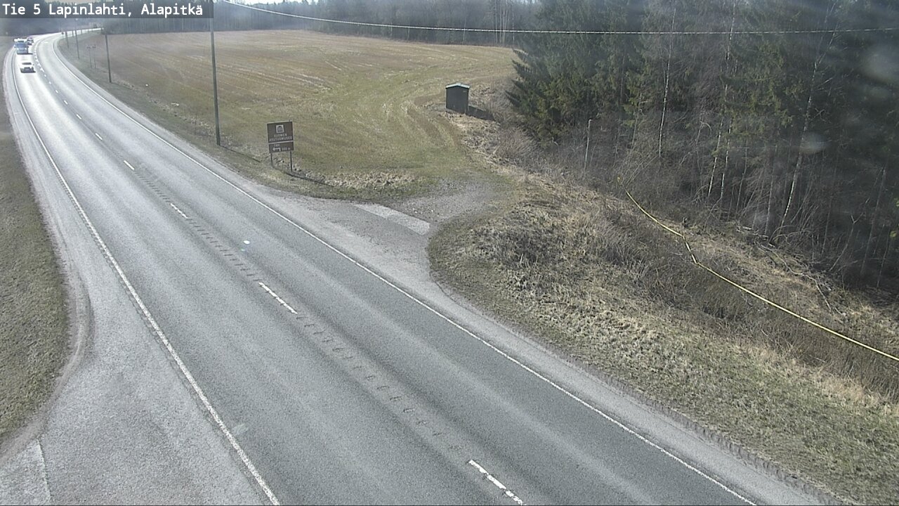 Weather Camera Image Road 5 Lapinlahti, Alapitkä, Lapinlahti, Pohjois-Savo
