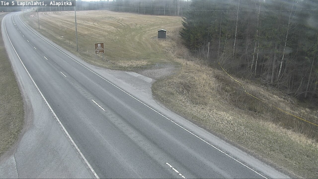 Weather Camera Image Road 5 Lapinlahti, Alapitkä, Lapinlahti, Pohjois-Savo