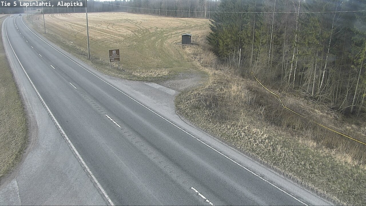 Weather Camera Image Road 5 Lapinlahti, Alapitkä, Lapinlahti, Pohjois-Savo
