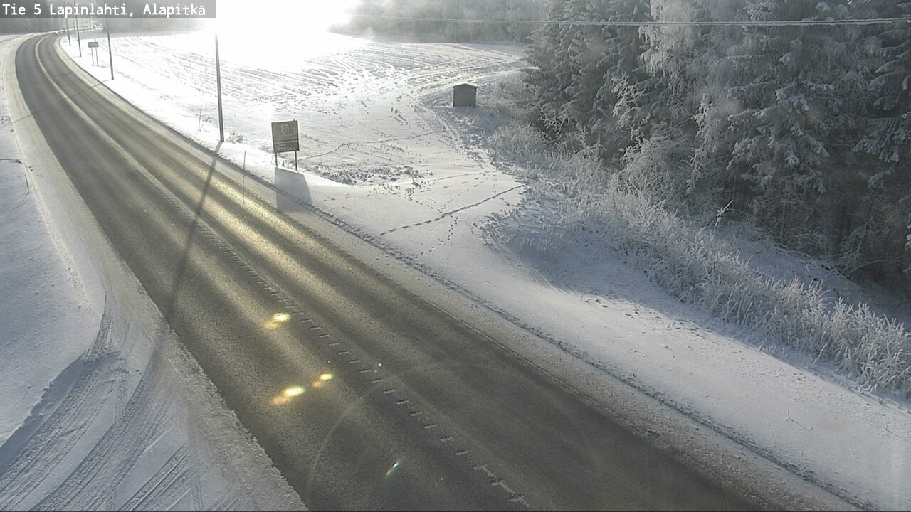 Weather Camera Image Road 5 Lapinlahti, Alapitkä, Lapinlahti, Pohjois-Savo