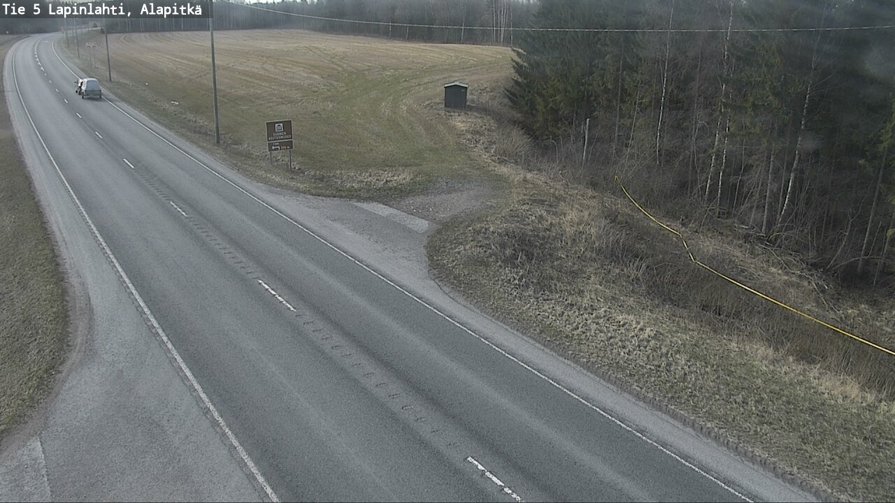 Weather Camera Image Road 5 Lapinlahti, Alapitkä, Lapinlahti, Pohjois-Savo