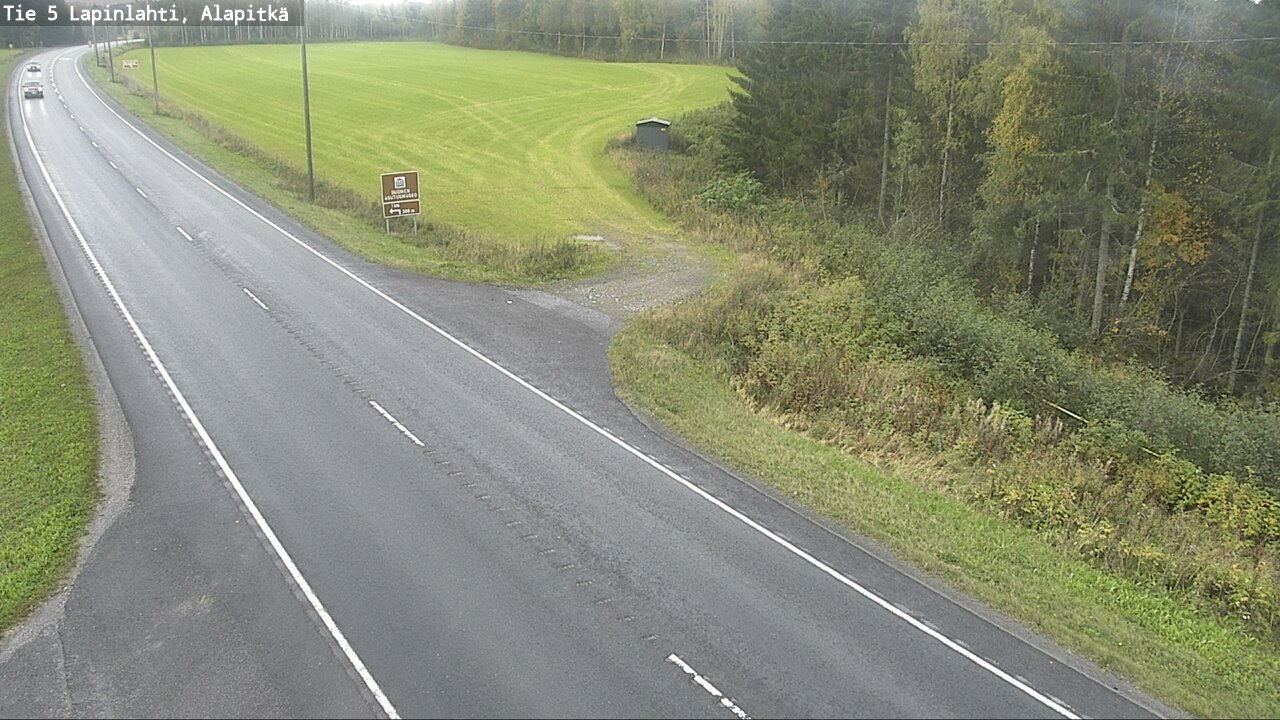 Weather Camera Image Road 5 Lapinlahti, Alapitkä, Lapinlahti, Pohjois-Savo