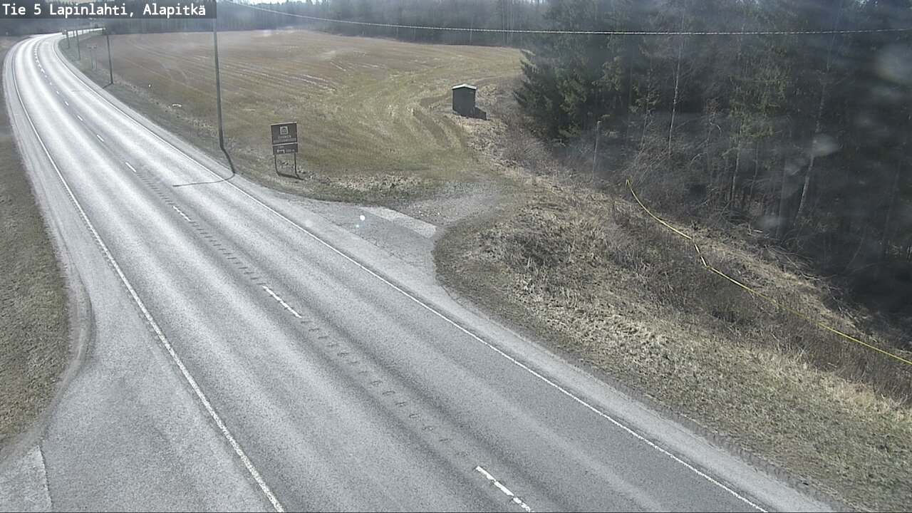Weather Camera Image Väg 5 Lapinlax, Alapitkä, Lapinlahti, Pohjois-Savo