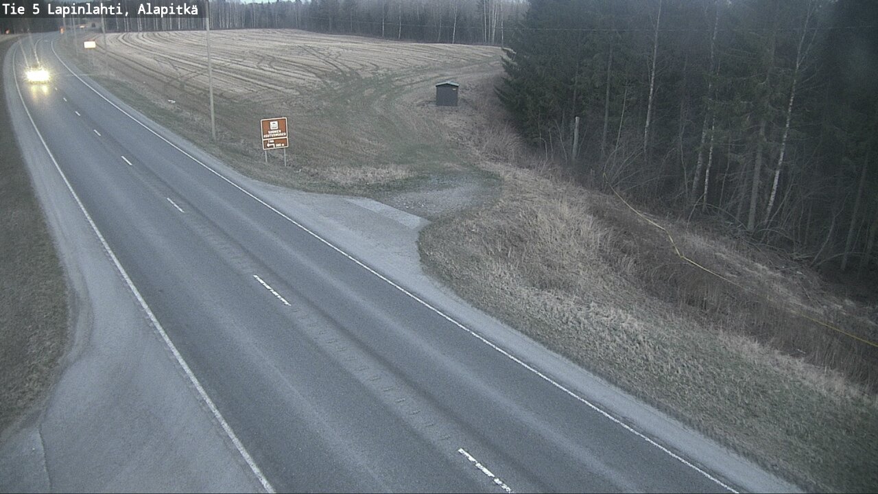 Weather Camera Image Väg 5 Lapinlax, Alapitkä, Lapinlahti, Pohjois-Savo
