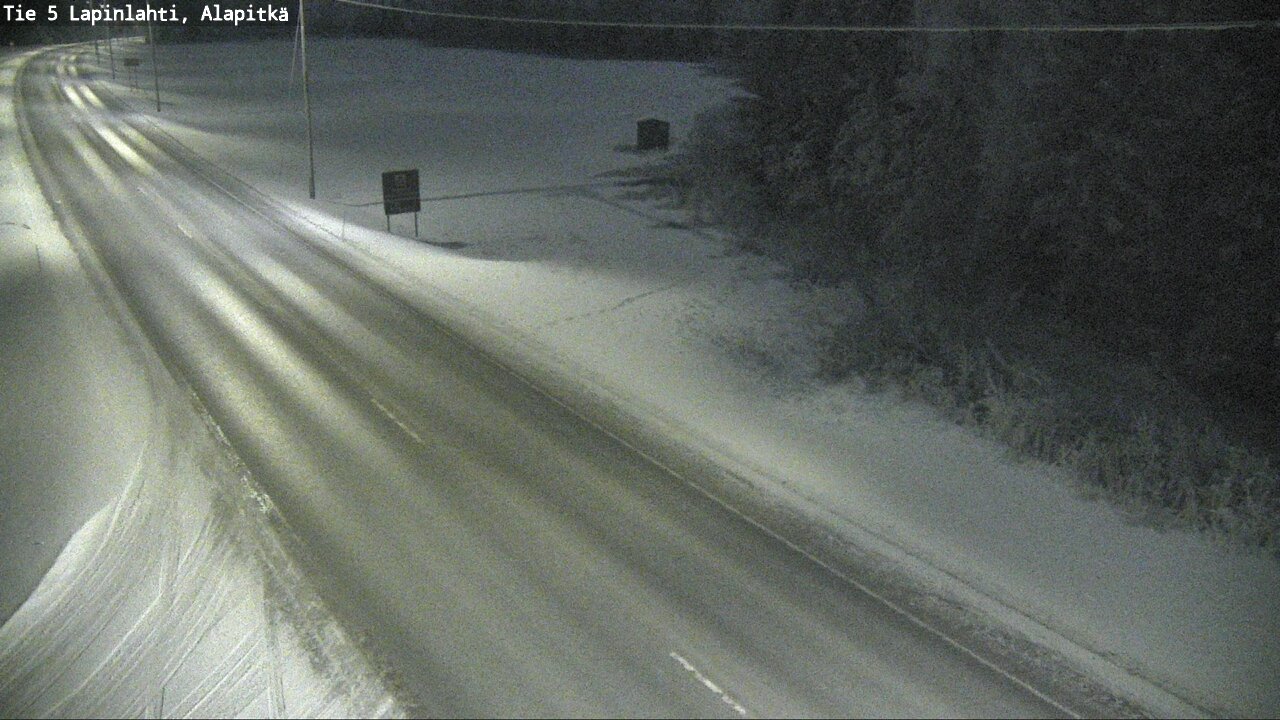 Weather Camera Image Road 5 Lapinlahti, Alapitkä, Lapinlahti, Pohjois-Savo