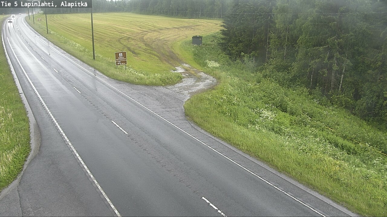 Weather Camera Image Väg 5 Lapinlax, Alapitkä, Lapinlahti, Pohjois-Savo