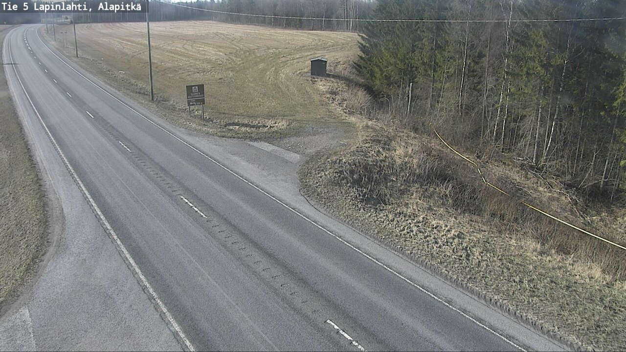 Weather Camera Image Väg 5 Lapinlax, Alapitkä, Lapinlahti, Pohjois-Savo
