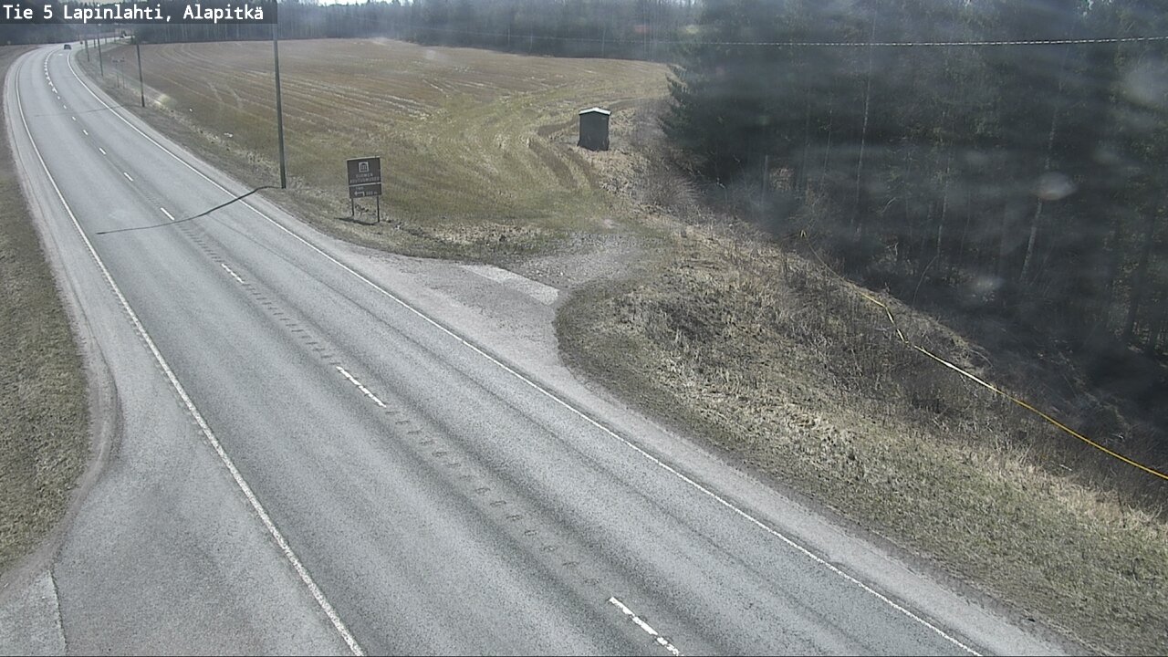 Weather Camera Image Väg 5 Lapinlax, Alapitkä, Lapinlahti, Pohjois-Savo