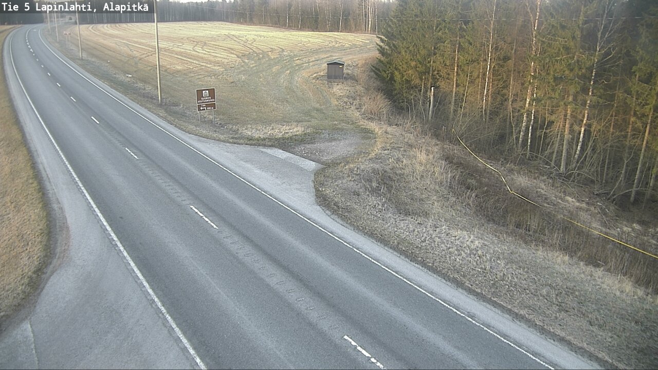 Weather Camera Image Road 5 Lapinlahti, Alapitkä, Lapinlahti, Pohjois-Savo