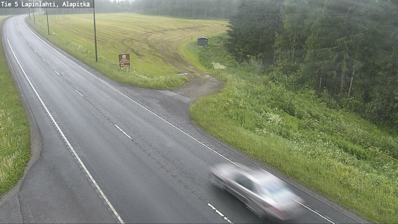 Weather Camera Image Väg 5 Lapinlax, Alapitkä, Lapinlahti, Pohjois-Savo